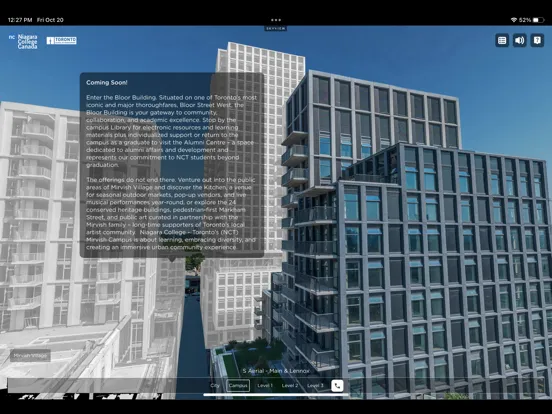 Capturas de pantalla de NCT Mirvish Campus VR iPad 