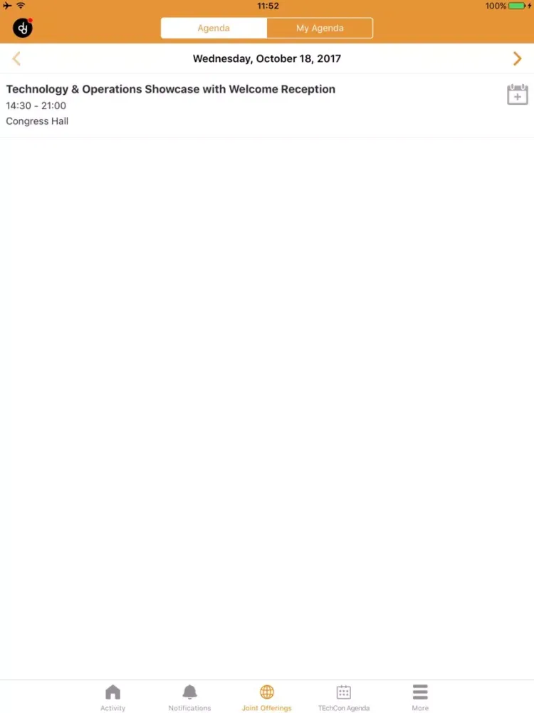 Screenshot di TE Events iPad 