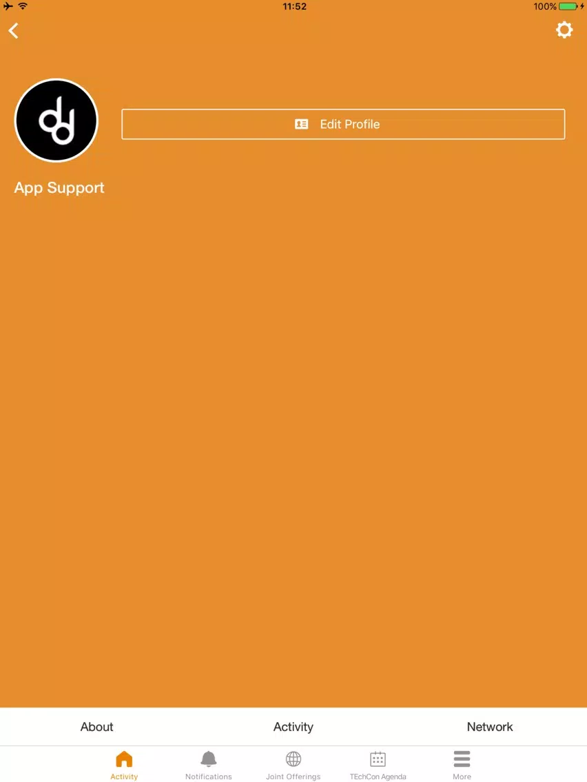 Ảnh chụp màn hình của TE Events iPad 
