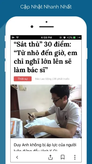 Capturas de tela do Tin Nhanh - Đọc Báo Mới, Tin Tức 24h Cập Nhật