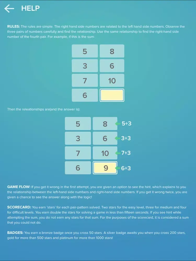Captures d'écran de Pair pattern – Elementary math iPad