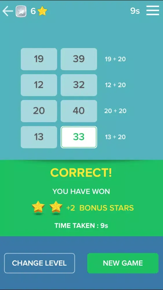 Captures d'écran de Pair pattern – Elementary math