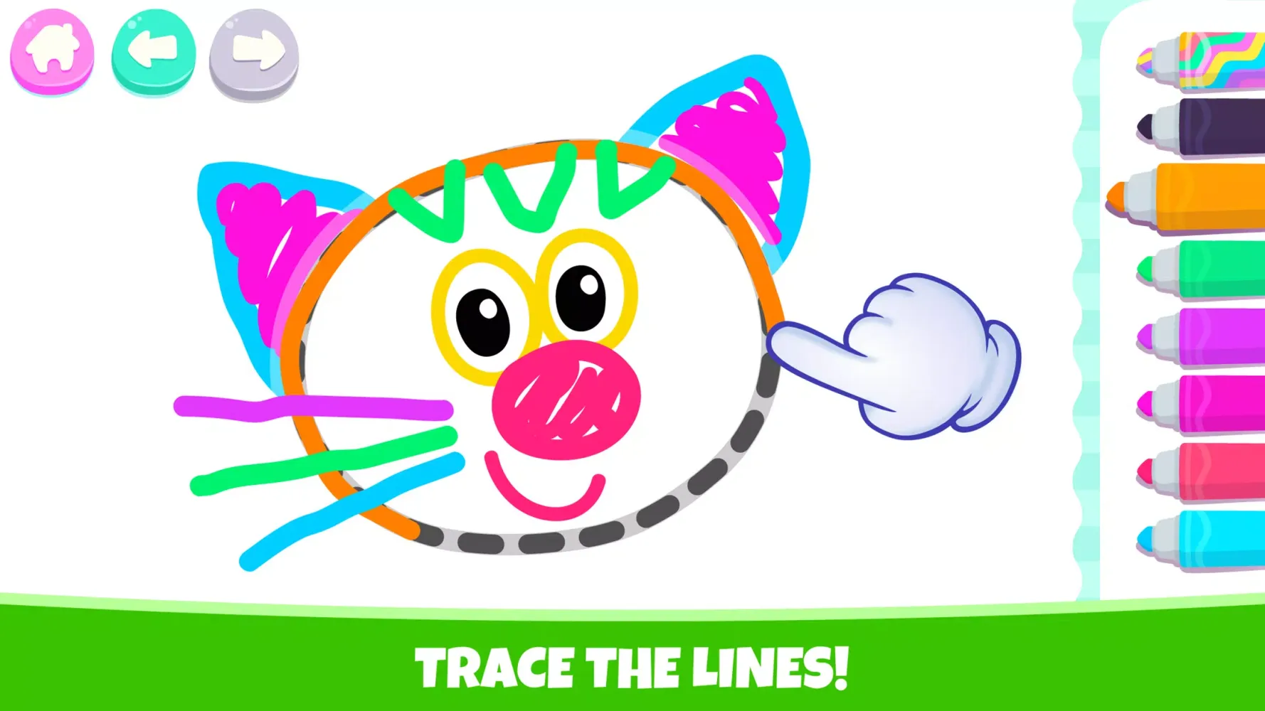 Capturas de tela do Drawing for kids! Toddler draw