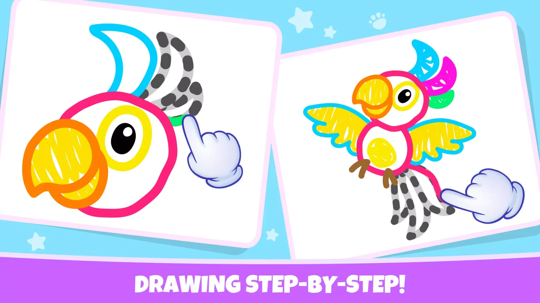 Capturas de tela do Drawing for kids! Toddler draw