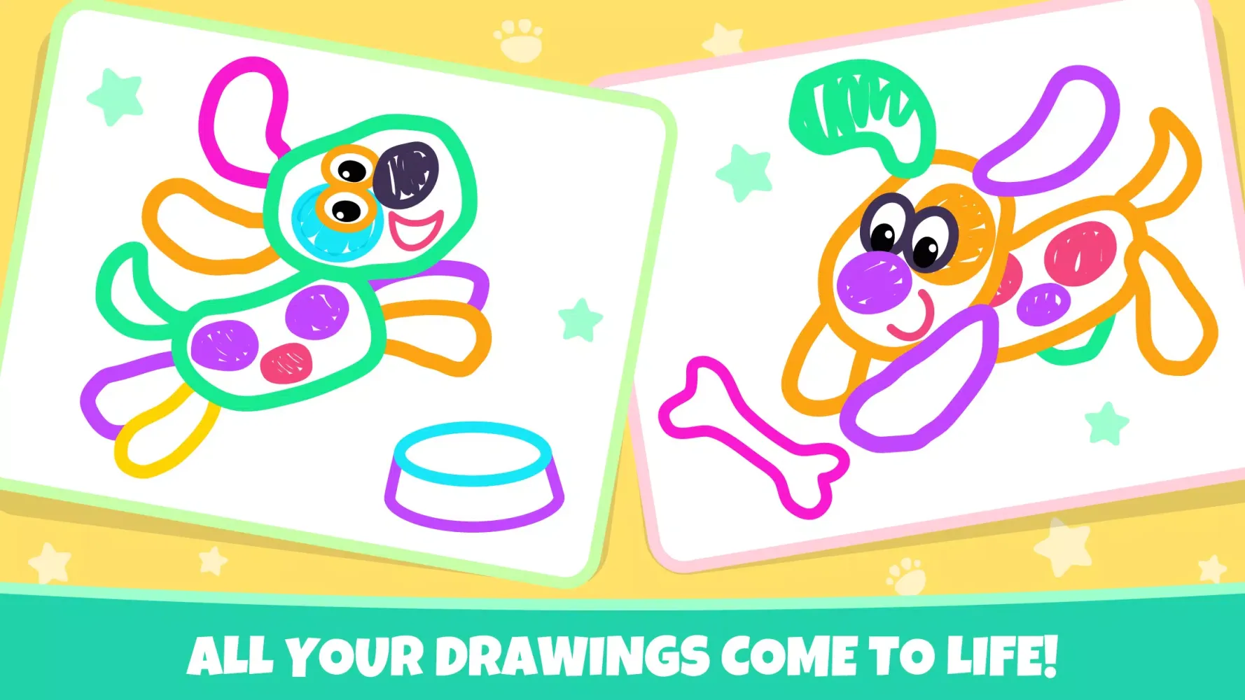 Capturas de tela do Drawing for kids! Toddler draw