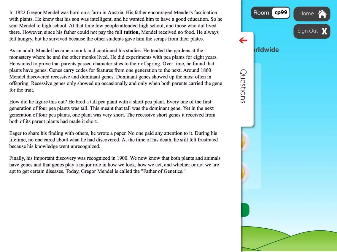 Class Responder: Student iPad  स्क्रीनशॉट