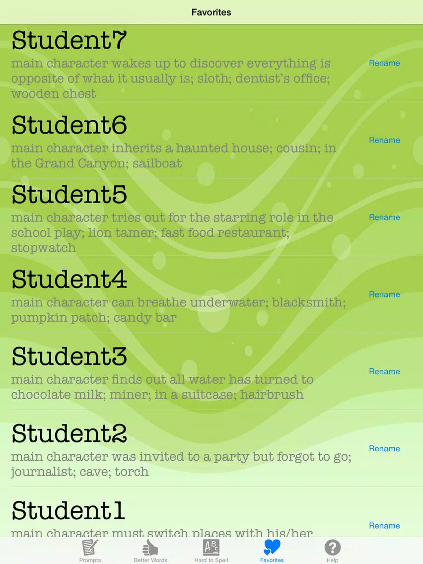 صور Writing Prompts for Kids iPad 