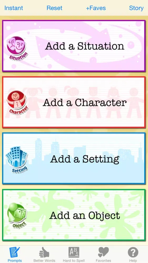 Zrzuty ekranu Writing Prompts for Kids