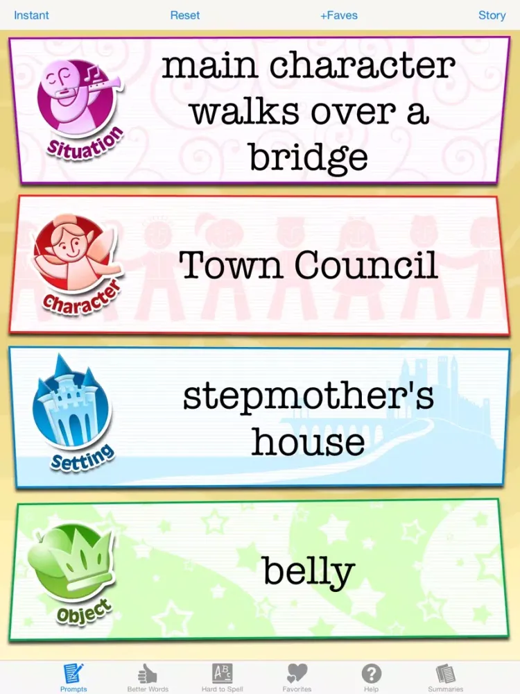 تصاویر Writing Prompts for Kids: Fairy Tales, Folk Tales, and Fables iPad 