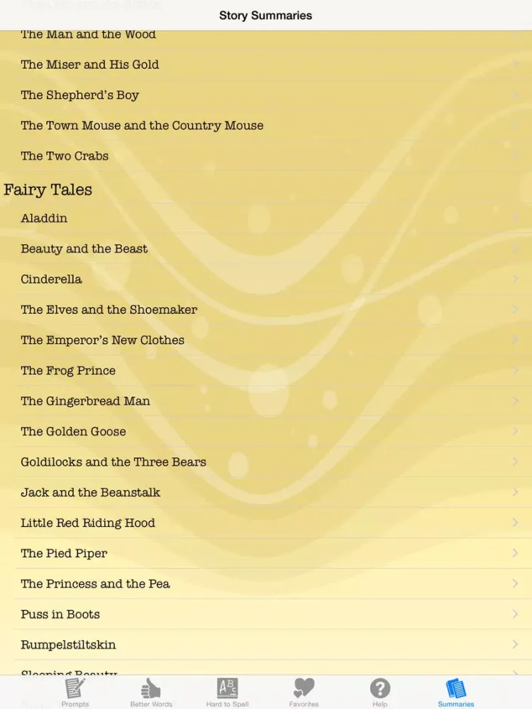 تصاویر Writing Prompts for Kids: Fairy Tales, Folk Tales, and Fables iPad 