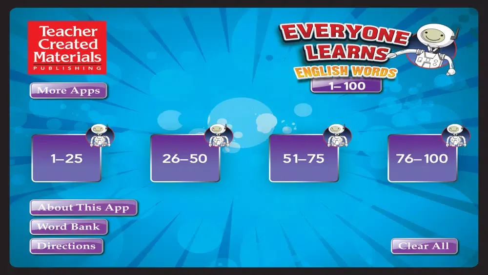 Captures d'écran de English Words 1-100