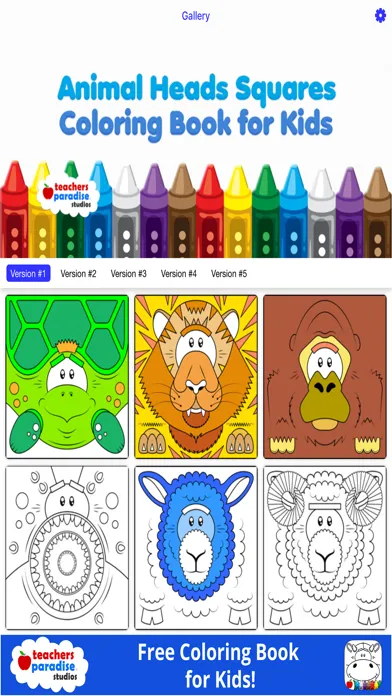 Coloring Book for Kids: Animal Square Heads Screenshots