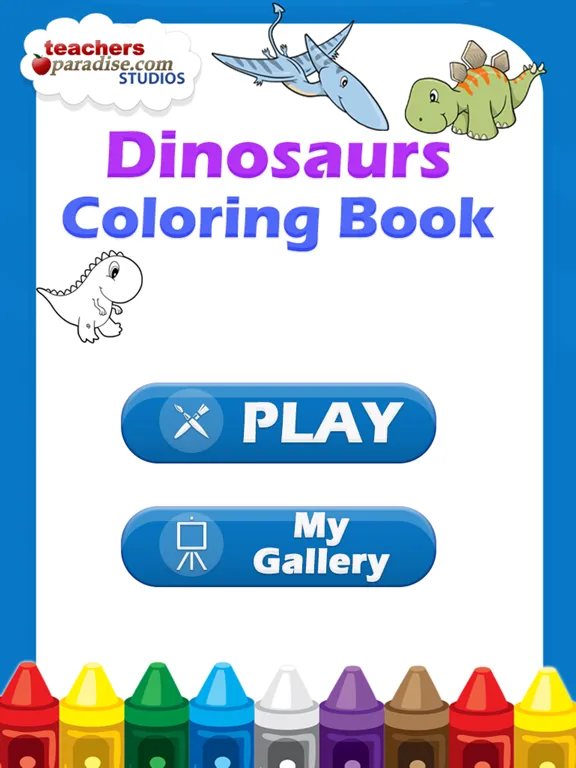 Dinosaurs Coloring Book iPad 应用截图