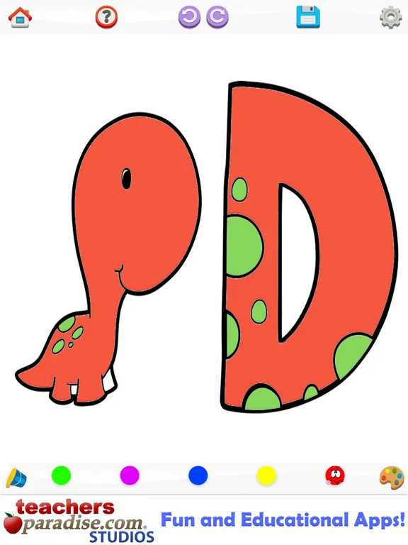 Dinosaurs Coloring Book iPad 应用截图