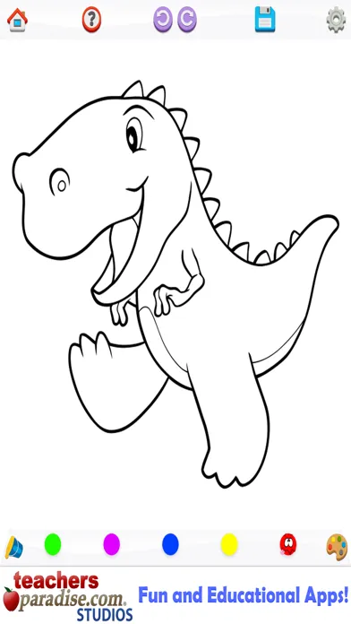 Dinosaurs Coloring Book应用截图