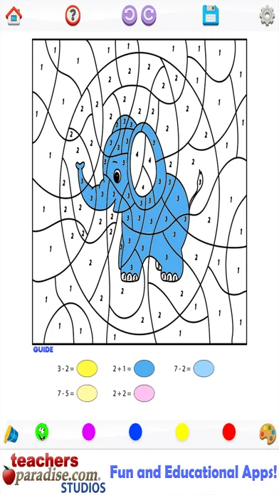 Captures d'écran de Kids Math Coloring Book - Paint by Numbers