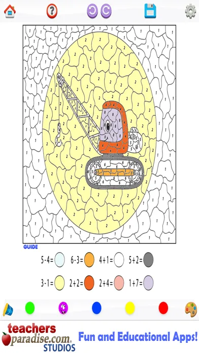 Captures d'écran de Kids Math Coloring Book - Paint by Numbers