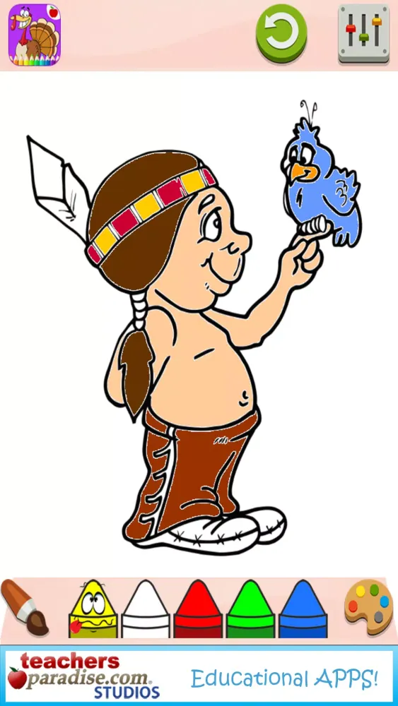 Zrzuty ekranu Thanksgiving Coloring Book