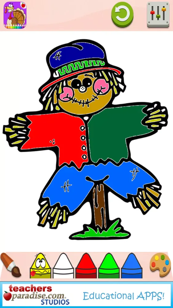 Zrzuty ekranu Thanksgiving Coloring Book