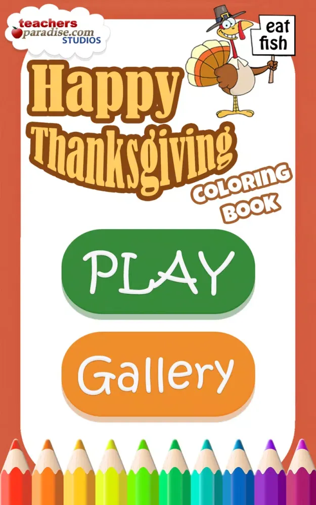Zrzuty ekranu Thanksgiving Coloring Book