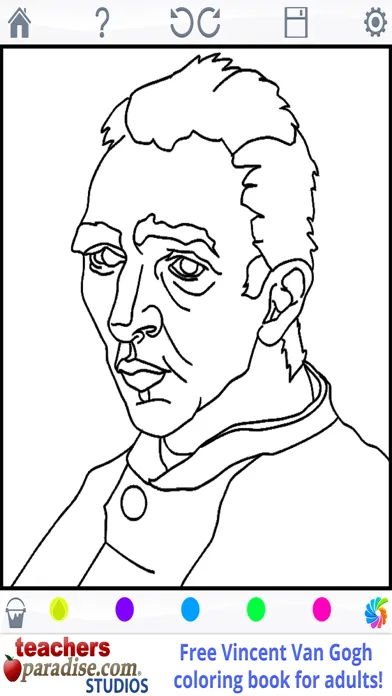 Van Gogh Paintings - Coloring Book for Adults スクリーンショット