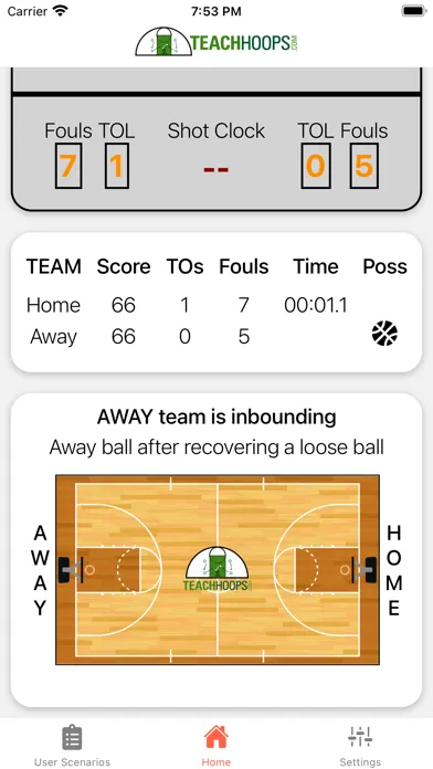 Basketball Scenarios Lite应用截图