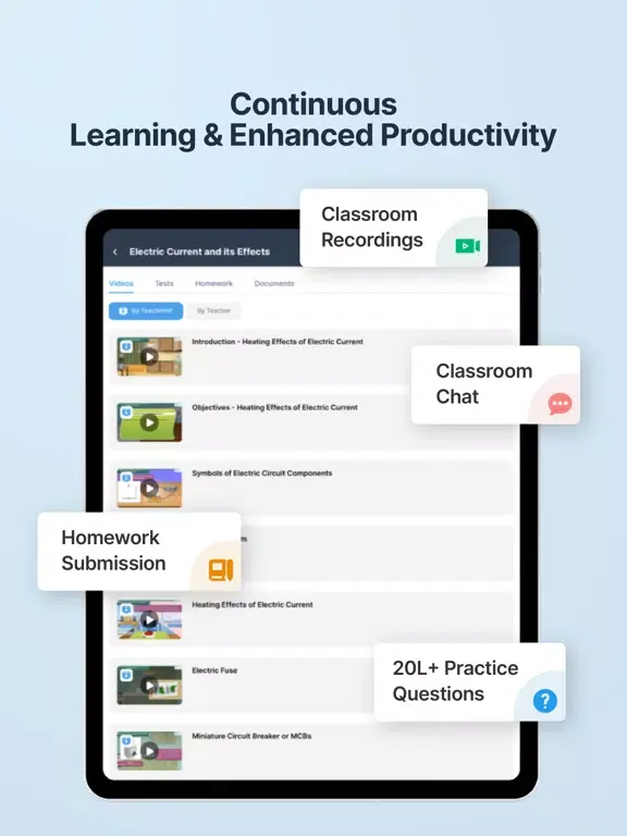 Ảnh chụp màn hình của Teachmint - Tuition App iPad 