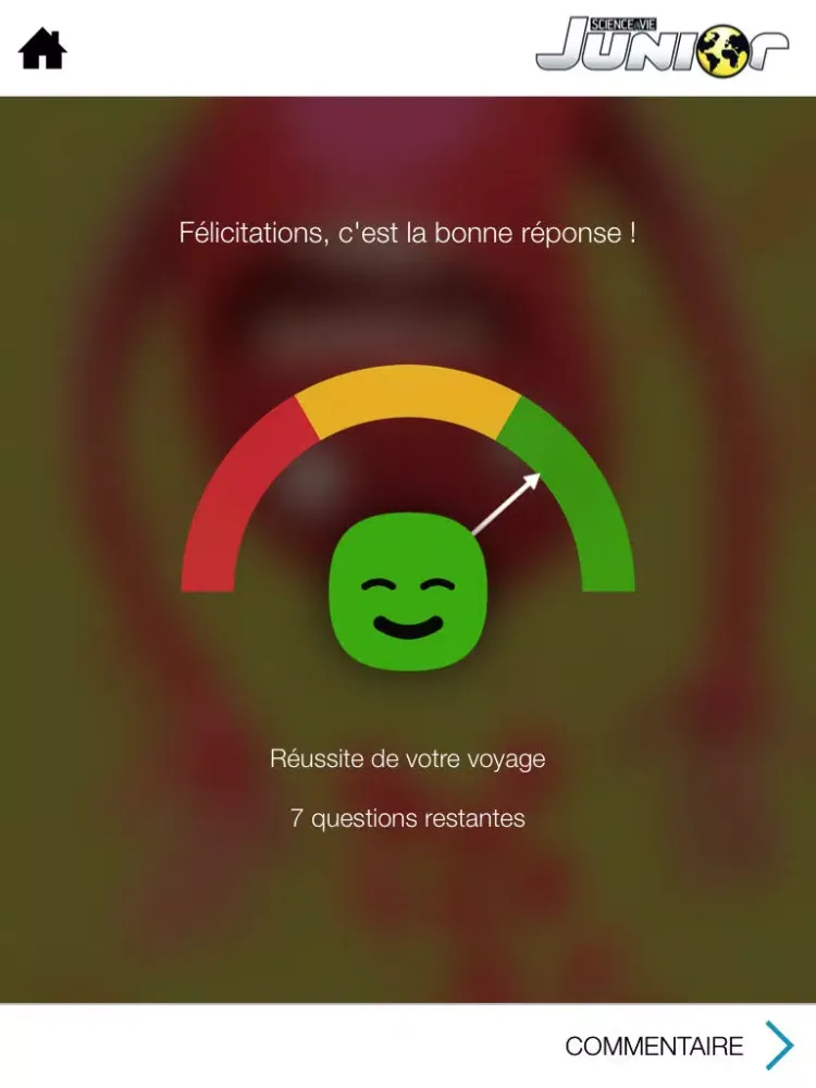 Voyage dans le corps humain - Un jeu Science et Vie Junior iPad 應用截圖