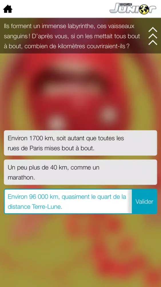 Voyage dans le corps humain - Un jeu Science et Vie Junior應用截圖