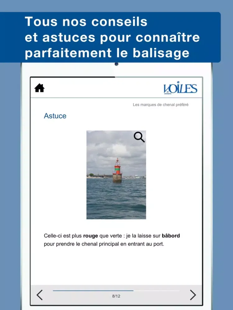 Capturas de tela do Le balisage maritime - Voiles et Voiliers - Au programme du Permis Côtier iPad 
