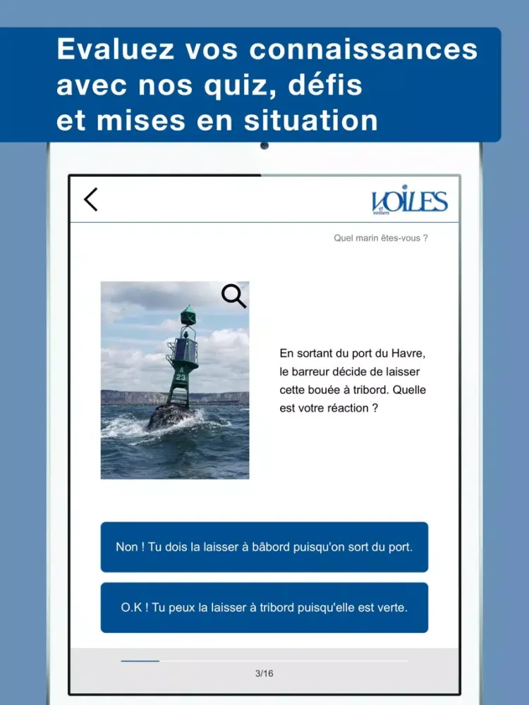 Capturas de tela do Le balisage maritime - Voiles et Voiliers - Au programme du Permis Côtier iPad 