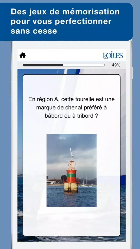 Capturas de tela do Le balisage maritime - Voiles et Voiliers - Au programme du Permis Côtier