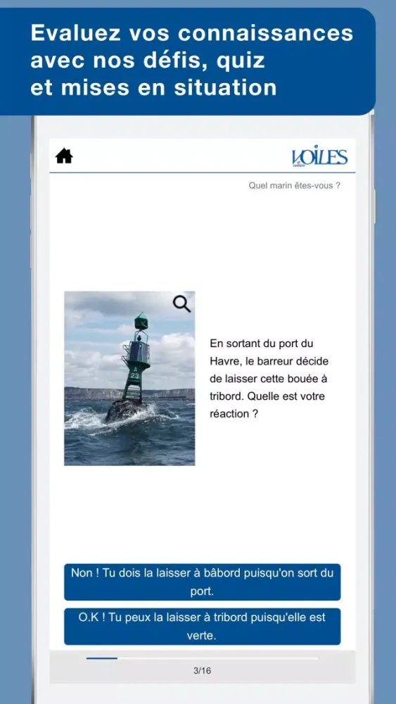 Capturas de tela do Le balisage maritime - Voiles et Voiliers - Au programme du Permis Côtier
