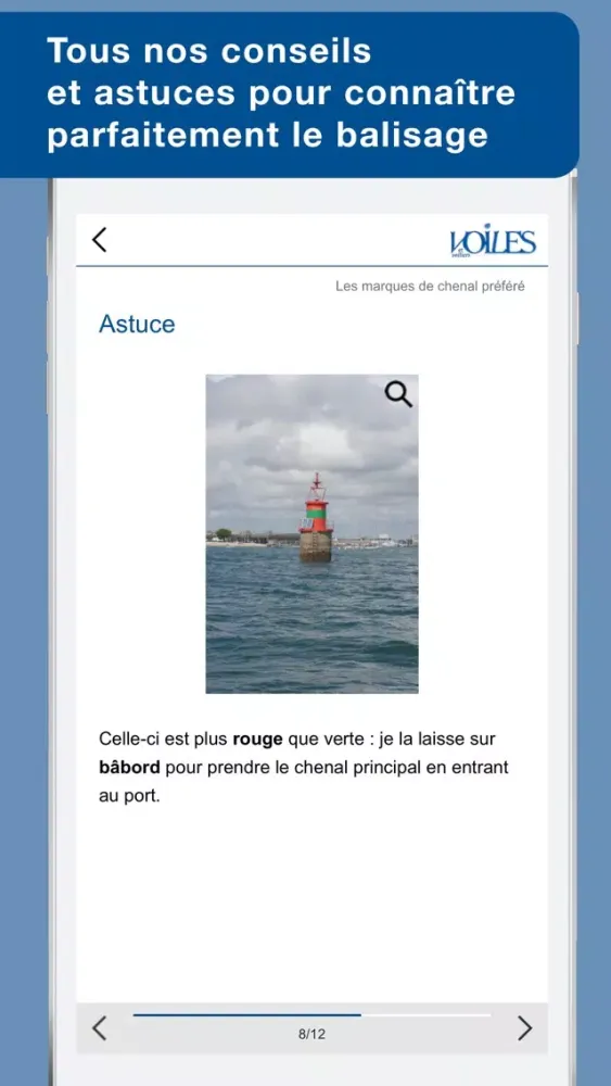 Capturas de tela do Le balisage maritime - Voiles et Voiliers - Au programme du Permis Côtier