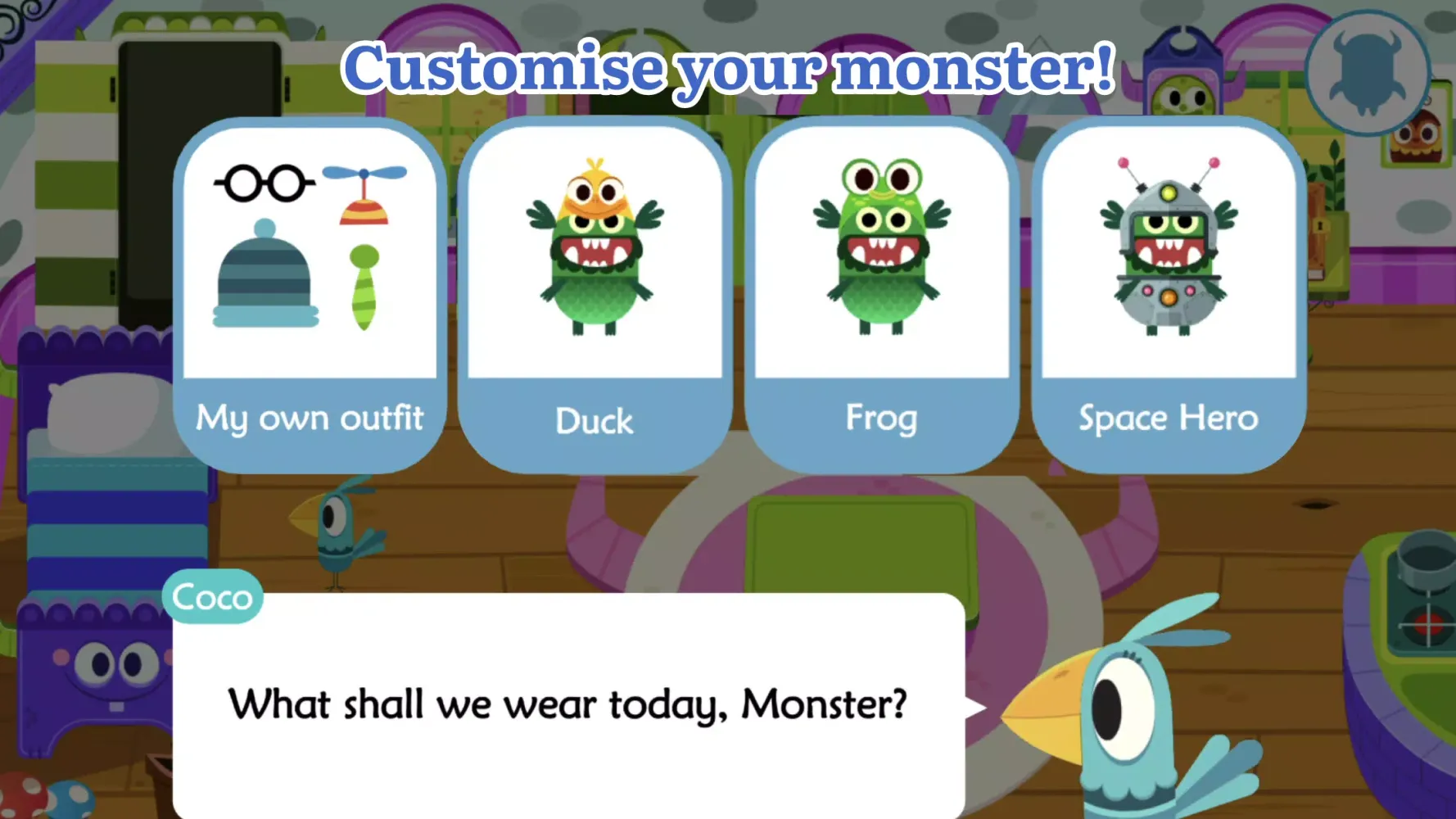 Capturas de tela do Teach Monster: Reading for Fun