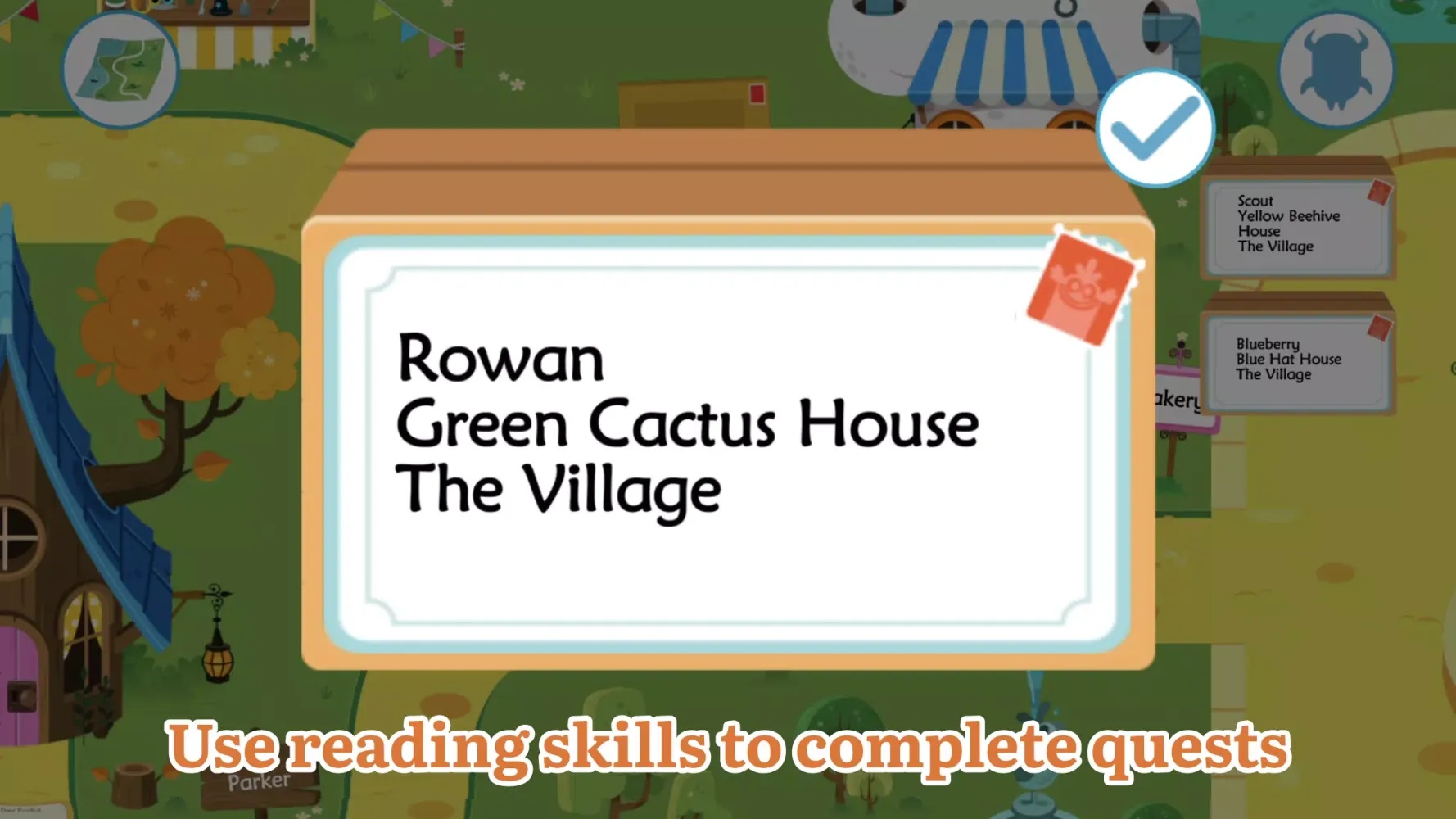 Capturas de tela do Teach Monster: Reading for Fun