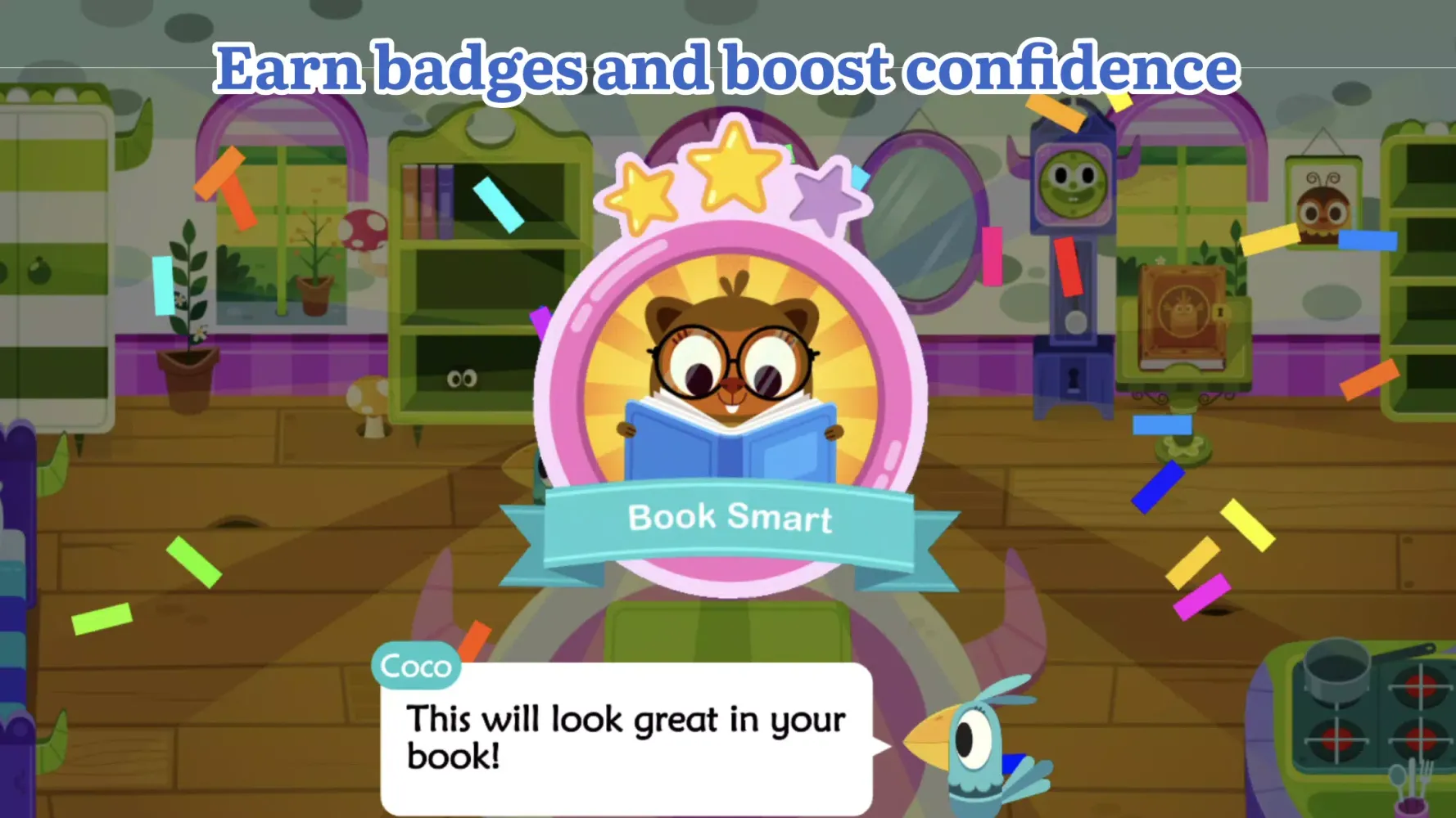 Capturas de tela do Teach Monster: Reading for Fun