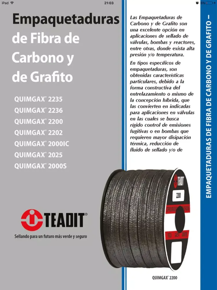 Catalogo de Productos Teadit iPad  Screenshots