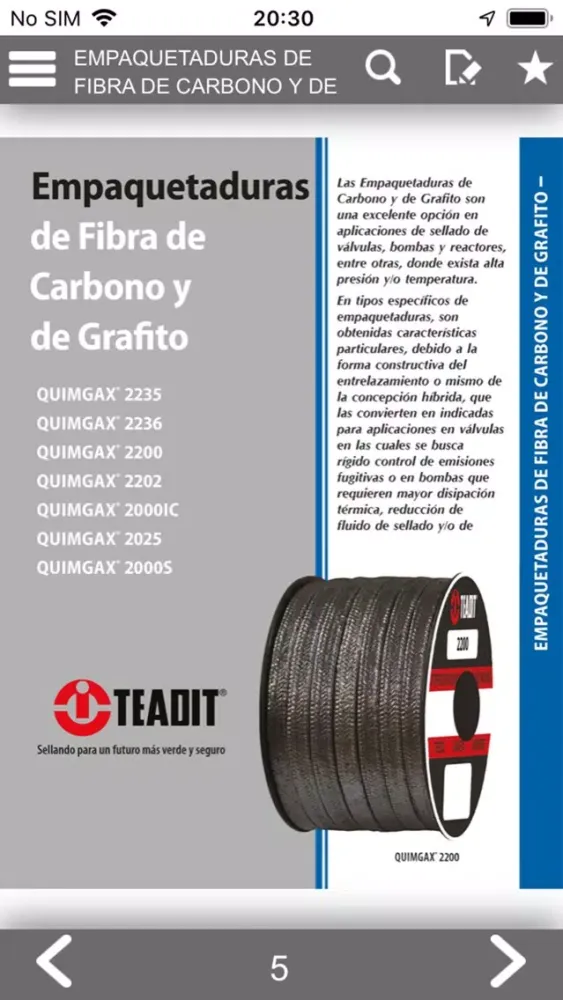 Catalogo de Productos Teadit Screenshots