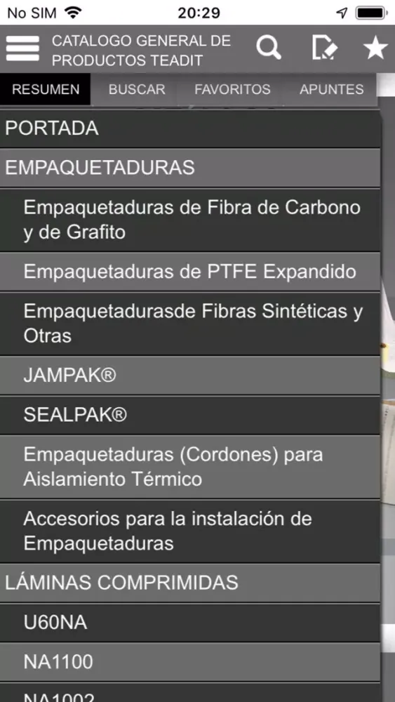 Catalogo de Productos Teadit Screenshots
