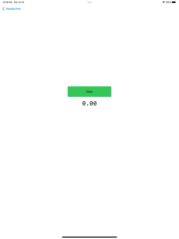 Zrzuty ekranu My Simple Headache Tracker iPad 