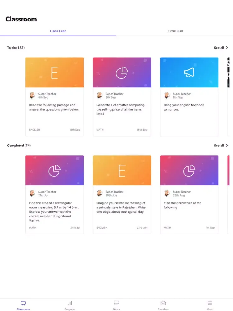 Cerebro Parent Stream iPad  स्क्रीनशॉट