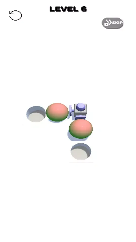 Capturas de tela do Press to Push Ball