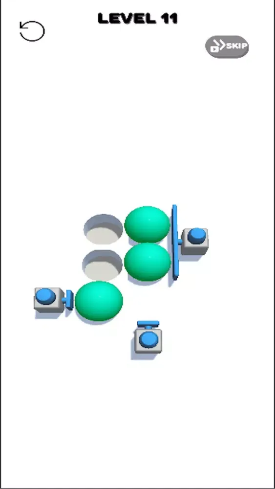 Capturas de tela do Press to Push Ball