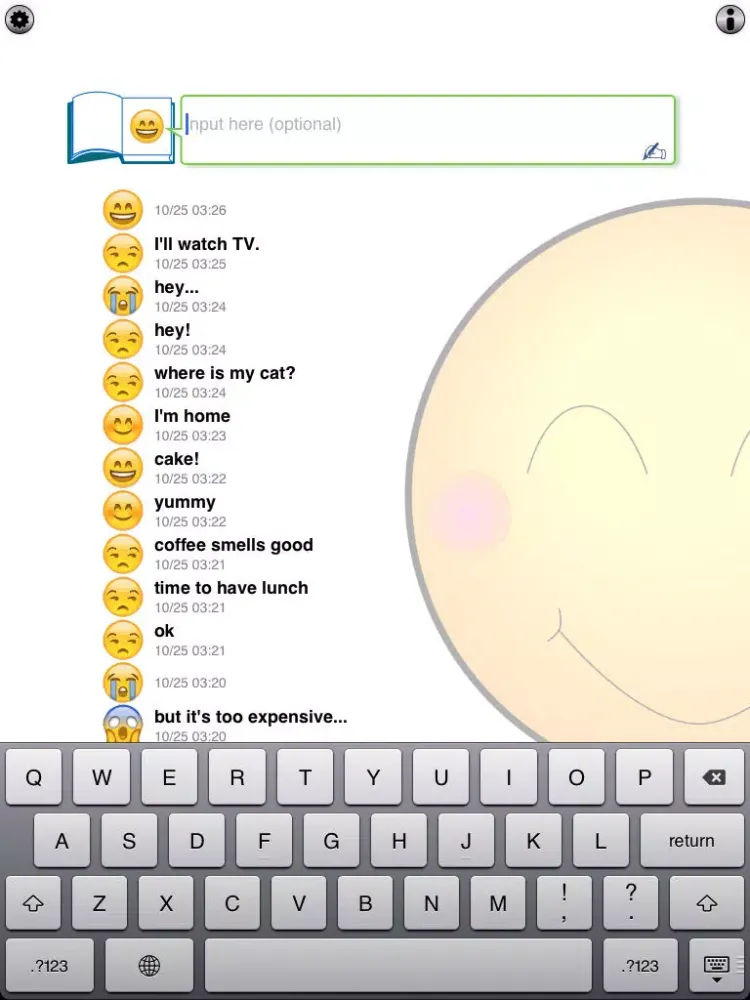 Smile Diary (Utilizing your Calendar) iPad  Screenshots