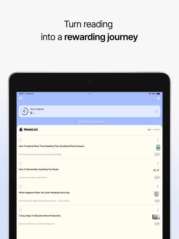 تصاویر BitRead: Bookmark & Read Later iPad 