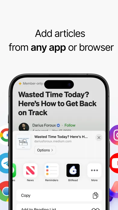 تصاویر BitRead: Bookmark & Read Later
