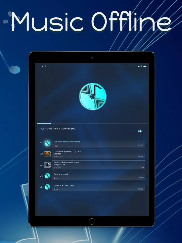 MyMusic - Offline music player iPad 應用截圖