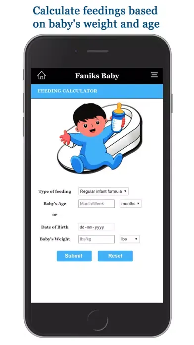 Скриншоты Faniks Baby Feeding App