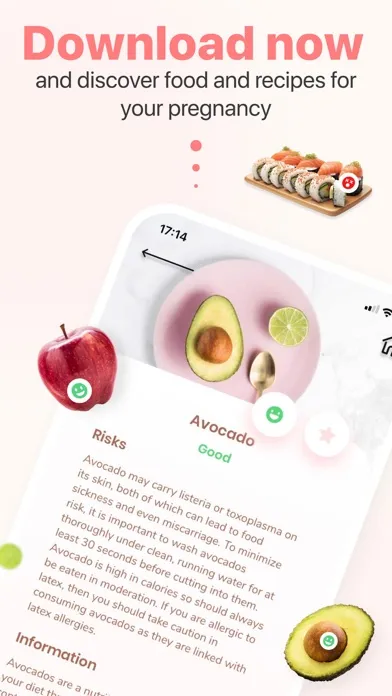 Capturas de pantalla de Pregnancy Diet: Food & Recipes